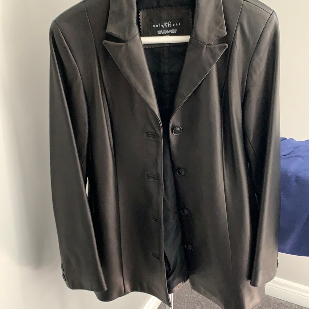 Soft leather jacket